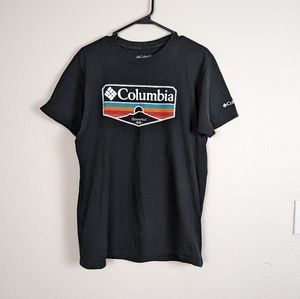 Columbia Black Short Sleeve Shirt Medium